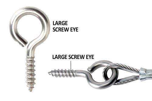 National #0 Zinc Large Screw Eye - Endicott, NY - Owego, NY