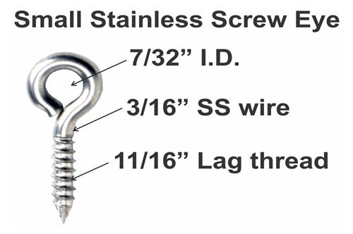 MICRO SCREW EYES - SCREW PRODUCTS - INSTALLATION ITEMS