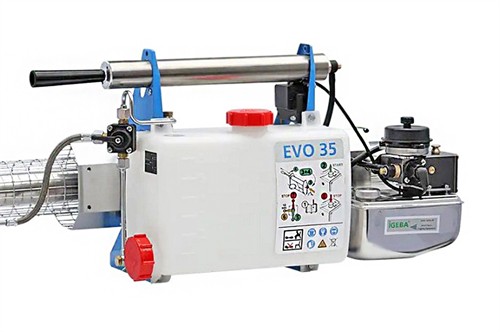 IGEBA EVO 35 ACT Thermal fog machine side close up
